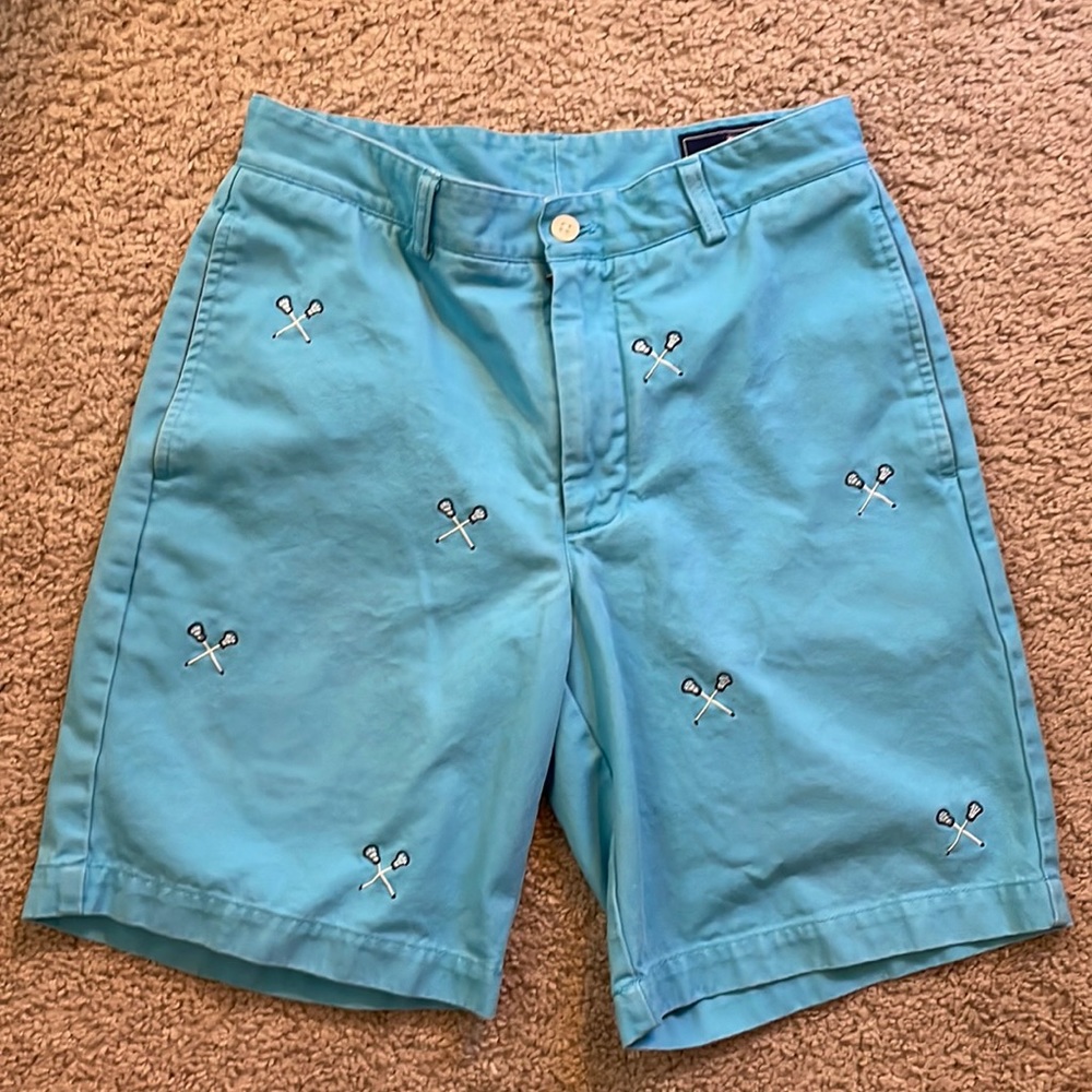 Vineyard Vines Embroidered Lacrosse Club Short - Blue